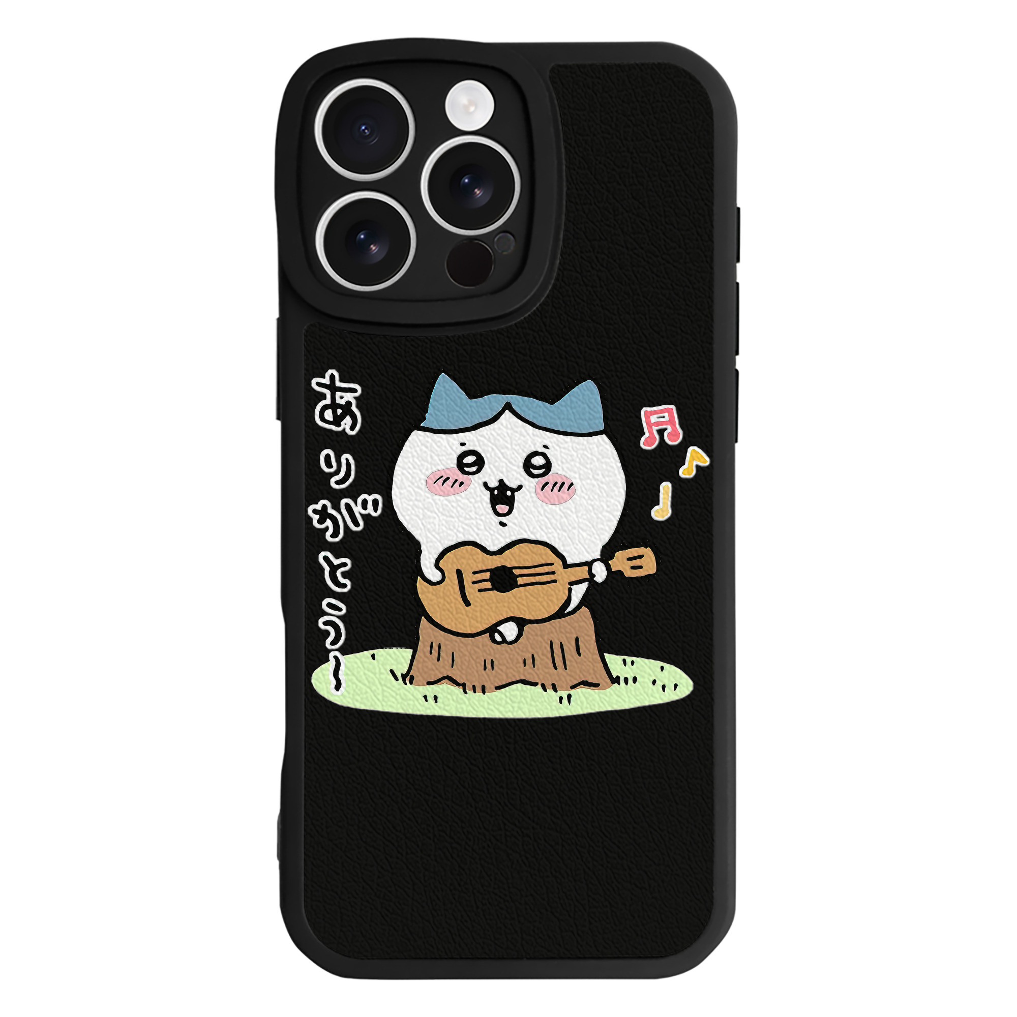 （画像用） ちいかわ ハチワレ Chii-kawa hachiware 【iPhone 16シリーズ対応】シリコンスマホケース（レザー調） 材質：シリコン